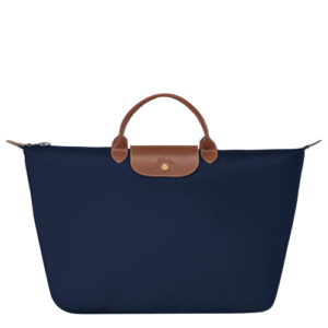 L1624089556 Longchamp pliage blauw Travelbag L