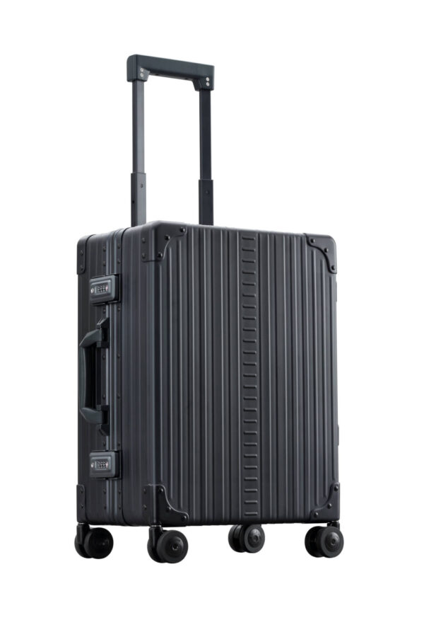 Aleon 21" Domestic Carry-On Onyx Aluminium koffer zijkant
